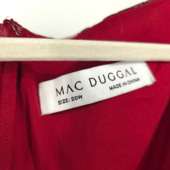 MAC DUGGAL 67541 Embellished Illusion Long Sleeve Dress Size 20W NWOT - Picture 11 of 12